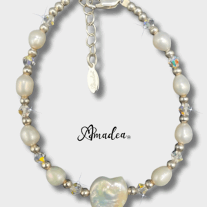 BeLoved Sterling Silver Heart Pearl Bracelet
