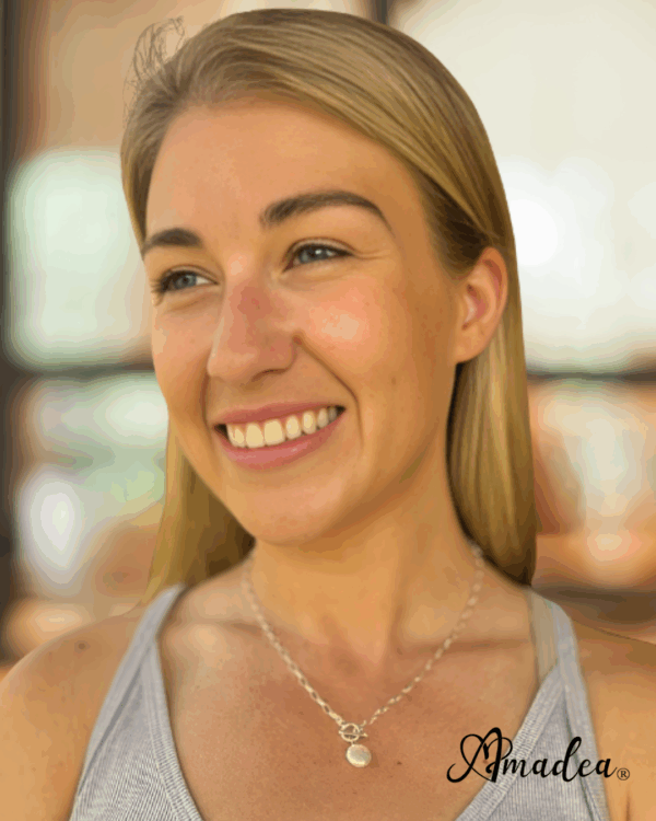 Pure Simplicity Sterling Silver Coin Pearl Necklace - Image 2