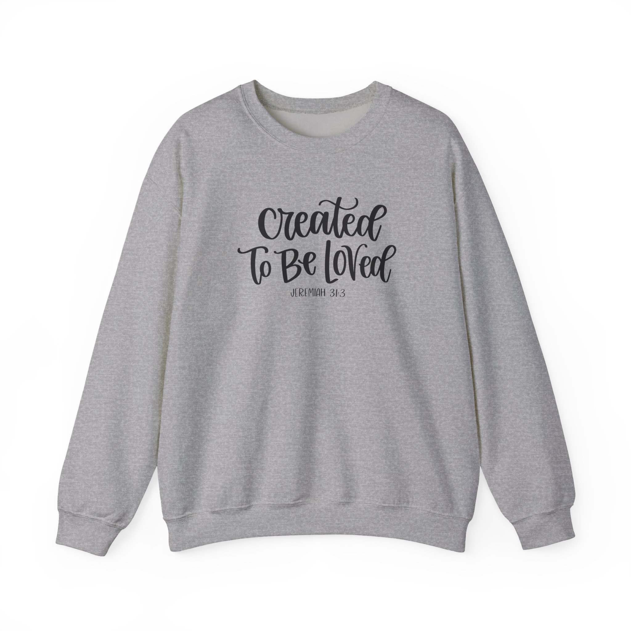 Created To Be Loved ~ Heavy Blend™ Crewneck Sweatshirt - Image 4