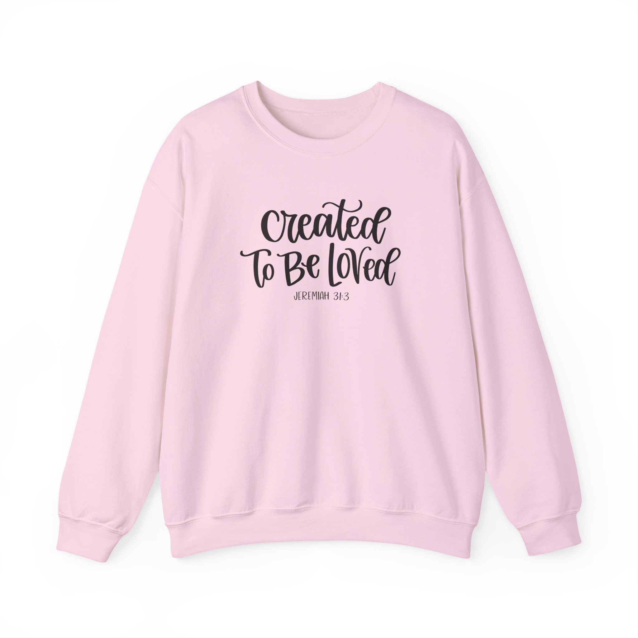 Created To Be Loved ~ Heavy Blend™ Crewneck Sweatshirt - Image 2