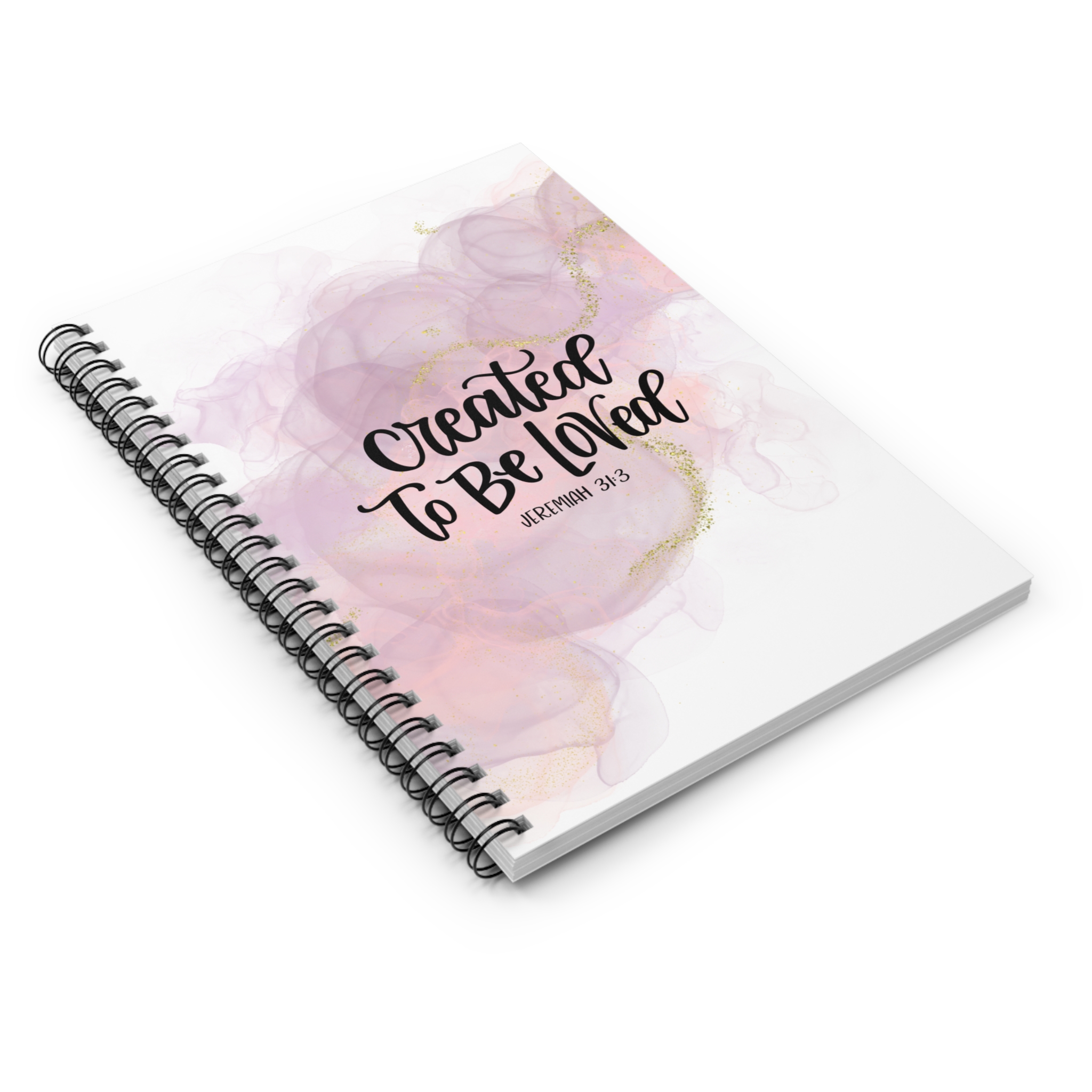 Created To Be Loved - Spiral Notebook - Ruled Line - Image 3
