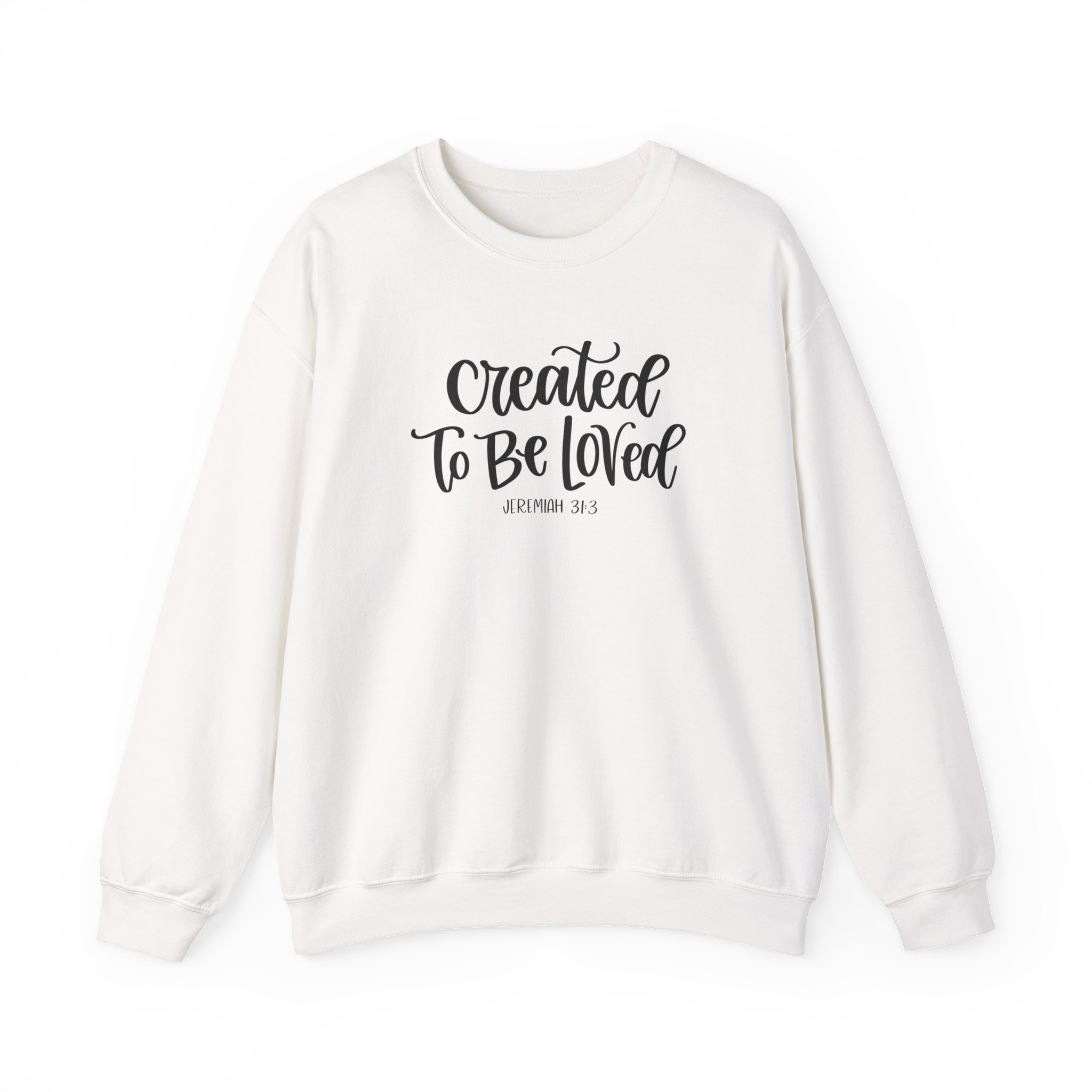 Created To Be Loved ~ Heavy Blend™ Crewneck Sweatshirt - Image 3