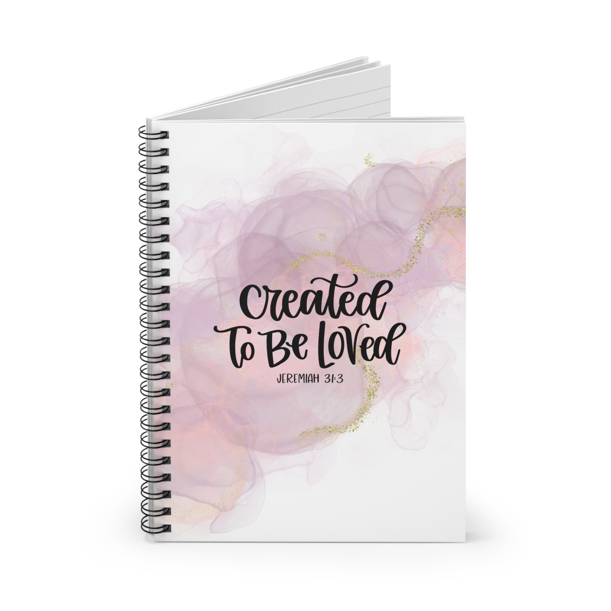 Created To Be Loved - Spiral Notebook - Ruled Line - Image 2
