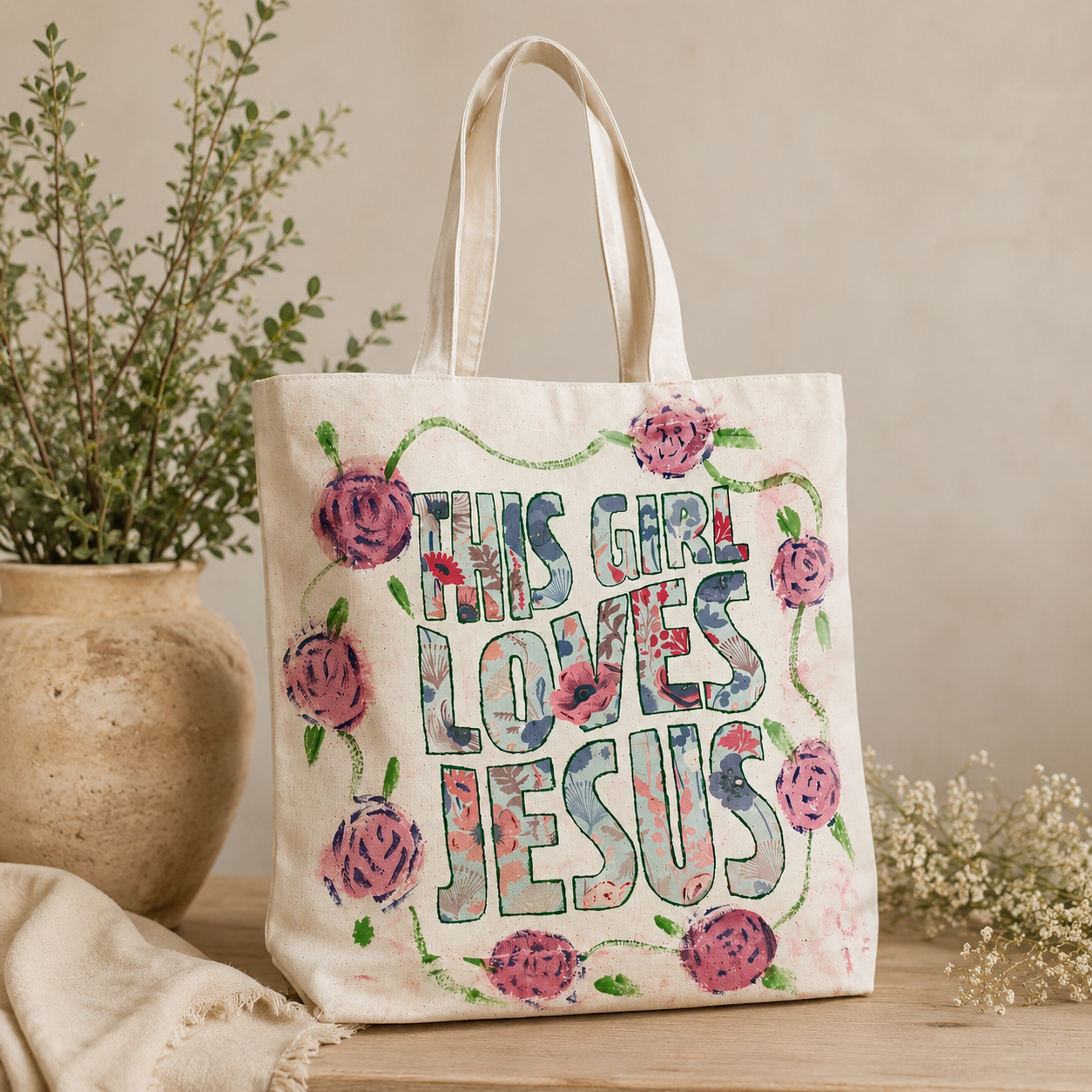 This Girl Loves Jesus Tote